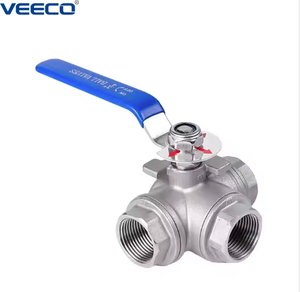 Nhà Sản Xuất Bán Buôn 304 Thép Không Gỉ Ba Cách Hướng Dẫn Sử Dụng Threaded Bóng Van Hướng Thay Đổi On-Off Van OEM - Product Image 2