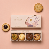 Boîte cadeau en papier personnalisée de luxe en gros pour biscuits, chocolats et emballages de produits de boulangerie