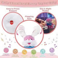 Juego de Peluche de Conejo Montado Personalizado para Bebés con Módulo de Sonido Grabable, Altavoz de Salida Analógica, Entrada de CC para Juguetes y Juegos