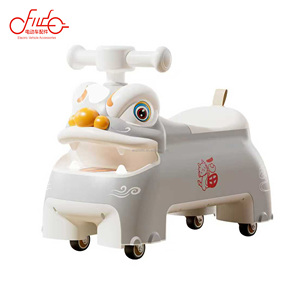 Nouvelle trottinette à quatre roues pour enfants, danse du lion chinoise mignonne, <span class=keywords><strong>yoyo</strong></span>, 1 à 5 ans, avec musique et éclairage - Product Image 4