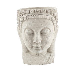 Maceta con forma <span class=keywords><strong>de</strong></span> cabeza para jardín, maceta <span class=keywords><strong>de</strong></span> cemento con diseño <span class=keywords><strong>de</strong></span> Buda, maceta para cabeza africana - Product Image 2