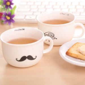 Tazas de café de cerámica de 150ml respetuosas con el medio ambiente de fábrica de China, taza de leche de agua de gres de diseño encantador bonito para bebés y niños - Product Image 2