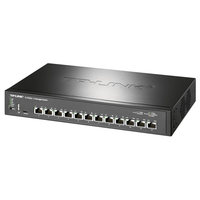 TP-LINK TL-ST5012 12 Portlu 10 Gigabit Üç Katmanlı Yönetilebilir Switch VLAN Port Birleştirme Bulut Yönetimi Dinamik Bağlantı Anahtarlama