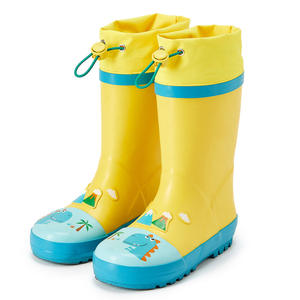 <span class=keywords><strong>Bottes</strong></span> de pluie <span class=keywords><strong>en</strong></span> <span class=keywords><strong>caoutchouc</strong></span> pour enfants, légères, antidérapantes, semelle souple, confortables, unisexes, imperméables, avec cordon de serrage, durables, pour l'extérieur - Product Image 4