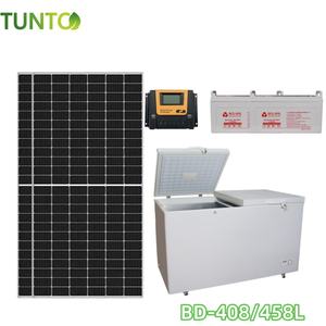 Congélateur coffre hybride <span class=keywords><strong>solaire</strong></span> <span class=keywords><strong>unique</strong></span> 2026, 24V 400L+, entraînement direct par panneau <span class=keywords><strong>solaire</strong></span>, adaptateur secteur portable avec batterie pour maison et commerce - Product Image 4