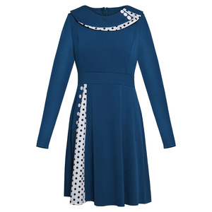 Vestido Retro de Puntos con Cintura Ajustada y Falda Larga para Actuaciones Escénicas, Disfraces de Cosplay, Juegos de Rol de Anime, Primavera 2024 - Product Image 2