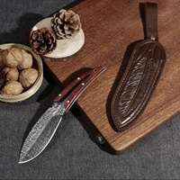 Handgefertigtes DIY Taktisches Outdoor-Jagdmesser Überlebensmesser mit Hoher Härte Kleines Gerades Fleischmesser für Wandern und Camping OEM Edelstahl
