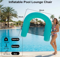 Fauteuil flottant gonflable pour piscine, hamac aquatique, chaise longue pour adultes, flotteur de piscine en PVC, chaise longue pour lac, plage, fête aquatique d'été