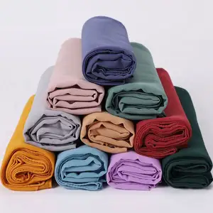 Fornitore malesia Tudung OEKO-TEX Voile Jersey Georgette Chiffon Hijab sciarpa per le donne musulmane