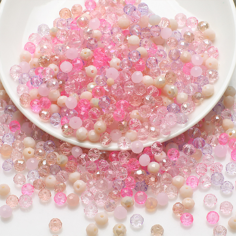 8mm Gradient Glass Crystal Beads for