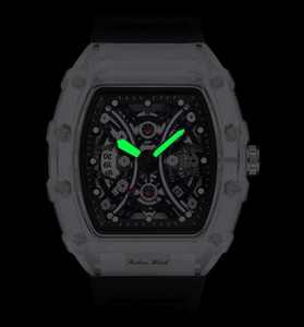 Reloj Cronógrafo <span class=keywords><strong>de</strong></span> Cuarzo <span class=keywords><strong>de</strong></span> Lujo para Hombre 2025, Cristal <span class=keywords><strong>de</strong></span> Zafiro, Esfera <span class=keywords><strong>de</strong></span> 42 mm, Correa <span class=keywords><strong>de</strong></span> Cuero, Resistente al Agua, Acero Inoxidable, <span class=keywords><strong>Fase</strong></span> Lunar - Product Image 4