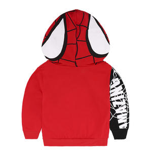 Estilo europeu e americano infantil Outono desgaste algodão com capuz colete e Hoodie conjunto de duas peças com padrão de impressão colorido - Product Image 5
