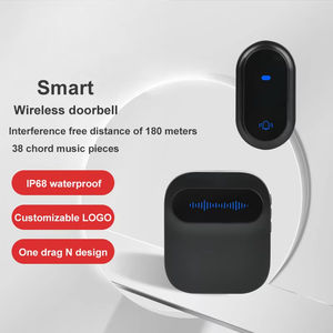 LUCKARM Intelligente Kabellose Türklingel für Außenbereich mit Stecker UK/US/EU Kinetische Türklingel - Product Image 3