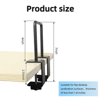 Support de table JH-Mech peu encombrant pour peinture ou artisanat, avec pince réglable et patins antidérapants, pour rouleau de papier