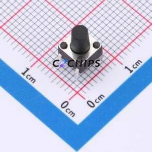 TS013-CBW1EH8.5 Tactile Switch Through hole-4P,6x6mm Switch Single Pole Single Throw Round Button 1.8N Through Hole - Product Image 1