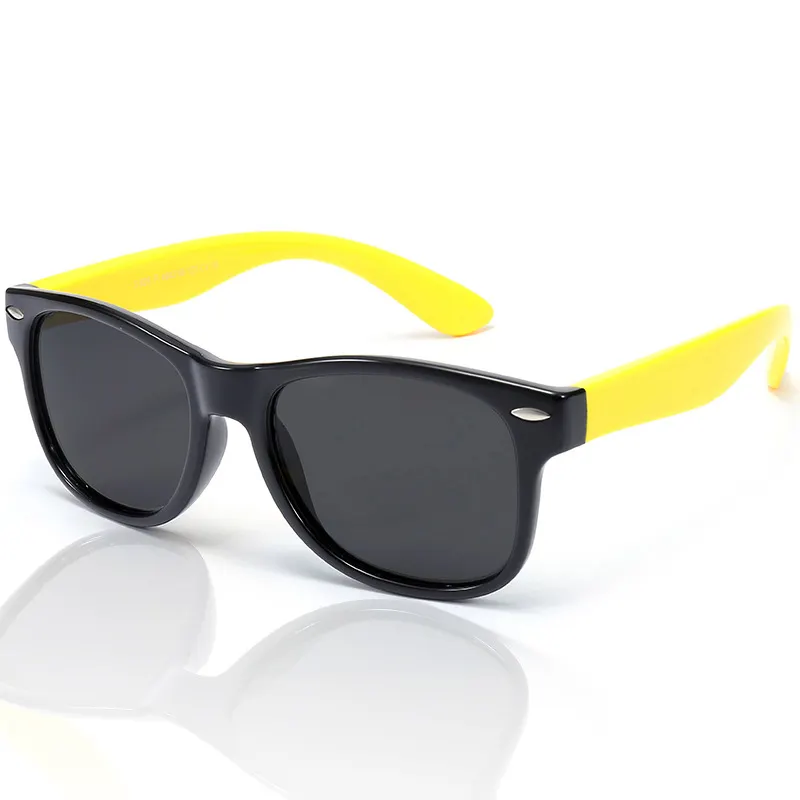 Ovale mode à la mode enfants silicone TR90 enfants garçon lunettes de soleil polarisées filles 2021 fabrication pour lunettes de soleil UV personnalisées