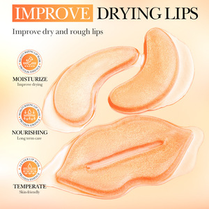 SADOER Offre Spéciale <span class=keywords><strong>Masque</strong></span> Hydrogel 2-en-1 Yeux et <span class=keywords><strong>Lèvres</strong></span> Hydratant et Raffermissant <span class=keywords><strong>pour</strong></span> Soin à Domicile et Spa - Product Image 3