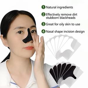 Bandes nasales en charbon <span class=keywords><strong>de</strong></span> bambou végétalien professionnelles pour éliminer les points noirs, en forme <span class=keywords><strong>de</strong></span> T, pour nettoyer en profondeur les pores, contrôler l'acné et l'huile, OEM - Product Image 1