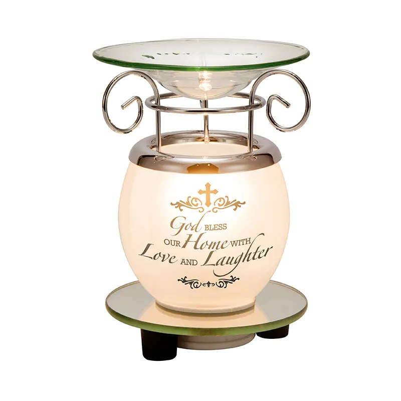 God Bless Our Home Fragrance Oil Warmer Lamp Electric Candle Wax Melt Warmer
