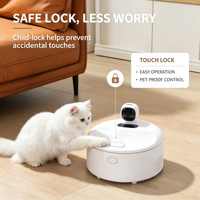 Distributeur intelligent d'aliments humides avec caméra, tête rotative à 300 degrés, refroidissement et chauffage semi-conducteurs