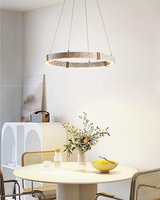 Lustre en travertin rond pour salon et salle à manger