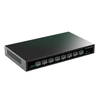 2026 8 Port 10Gb Smart Web Managed SFP+ Switch, 10G Optical SFP+ Ethernet Fanless Homelab Network Switch LACP/VLAN/DHCP Client
