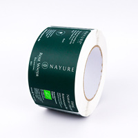Etiquetas Adhesivas Personalizadas con Logotipo Impermeable, Diseño en Lámina Dorada, para Botellas de Champú y Cosméticos, Impresión de Etiquetas de Vinilo Resistentes al Agua
