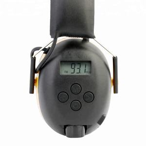 इलेक्ट्रॉनिक हियरिंग प्रोटेक्शन सेफ्टी ईयर मफ्स डिजिटल एएम/एफएम रेडियो हेडफोन साउंडप्रूफ ईयरमफ - Product Image 4
