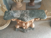 Sculpture à la main en marbre naturel Décoration d'intérieur Piédestal Capital romain