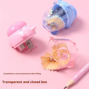 <span class=keywords><strong>Taille</strong></span>-<span class=keywords><strong>crayon</strong></span> en plastique à trou unique, non électrique, 20g, motifs animaux de dessin animé (<span class=keywords><strong>Chat</strong></span>, Grenouille, Cochon, Vache, Dauphin) pour étudiants - Product Image 3