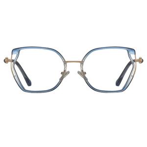 กรอบแว่นตาแบบ Cat Eye สไตล์ยุโรปอเมริกัน สำหรับผู้หญิง วัสดุ TR90 ป้องกันแสงสีฟ้า เลนส์ AC แบบเต็มกรอบ - Product Image 2