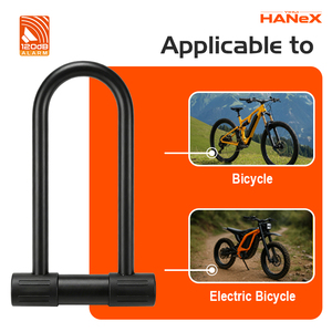 Candado en U <span class=keywords><strong>para</strong></span> Bicicleta de Acero Resistente, Antirrobo, 120 dB, Impermeable, con Material de Aleación, Prevención de Óxido, <span class=keywords><strong>para</strong></span> Motocicleta - Product Image 6