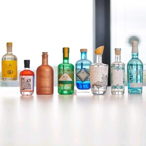 Personnalisé 200Ml 375Ml 500Ml 750Ml Transparent Rond <span class=keywords><strong>Vide</strong></span> Esprit Verre Liqueur <span class=keywords><strong>Vin</strong></span> Whisky Vodka Tequila Bouteille Avec <span class=keywords><strong>Bouchon</strong></span> En Liège - Product Image 2