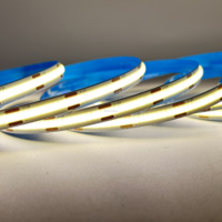 Tira de Luz LED COB OEM de 12v 24V 480 LEDs/M, Alta Densidad, Sin Puntos Visibles, CRI90+, Blanco Cálido, Blanco Frío, Flexible, Lineal