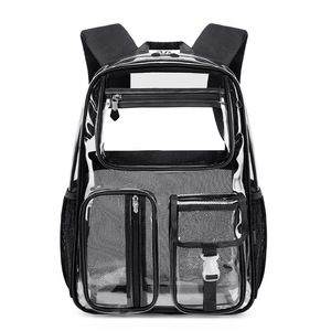 Mok Transparent Tpu <b>Backpack</b> 18 In <b>Large</b> Capacity Unisex Student <b>School</b> Bag For Travel And Daily Use - Product Image 5