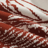 Pull à col rond pour homme avec poignets côtelés - Pull jacquard décontracté des années 1960