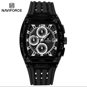 NAVIFORCE 7105 Hombres Relojes actuales Reloj de cuarzo cronógrafo resistente al agua original con caja de plástico Fabricación de reloj de pulsera personalizado - Product Image 6