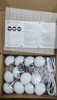 12 Bombillas LED para Espejo de Maquillaje, Base de Aluminio Oculta, Control Táctil USB, Regulable, Tres Colores, Monocromática, para Baño