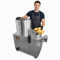FUCHUANGUI Machine à éplucher les pommes de terre, petite éplucheuse pour cuisine et cantine, machine de nettoyage pour pommes de terre, taro et patates douces