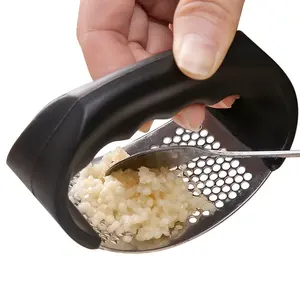 Prensa de Ajo Manual de Acero Inoxidable, Picadora Manual de PP para Picar Frutas y Verduras, Accesorio de Cocina - Product Image 4