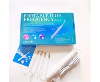 Appareil de thérapie à haute fréquence portable 4 en 1, machine faciale électrique pour usage domestique
