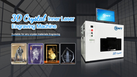 Mesin Ukir Laser Kristal 3D Mini Harga Pabrik untuk Dekorasi Botol Kaca Kubus Kristal
