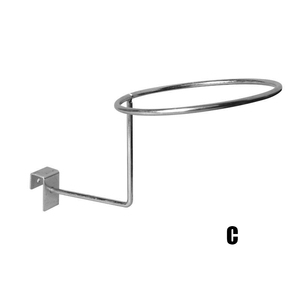 Wholesale Supermarket <strong>Shelf</strong> Hat Rack Hat Display Rack <strong>Hole</strong> Rack Stainless <strong>Steel</strong> Basketball Wall Hanging Ball Hook Toy Bracket