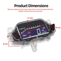 Untuk Perakitan Dashboard Speedometer Digital LCD Sepeda Motor Honda CG160