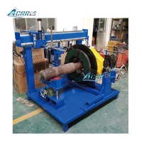 Positionneur de soudage 600 kg avec inclinaison à 90 degrés, trou traversant de 240 mm, mandrin 500 et support à rouleaux réglable