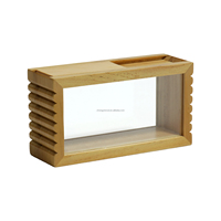 Coffre au trésor en bois FSC&BSCI, petite boîte en bois rustique, boîte décorative pour pièces de monnaie, tirelire, boîte de rangement pour économies