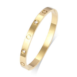 Jessy Jewelry 2026 Fashion Luxury High Quality French Style <strong>Bracelet</strong> <strong>LOVE</strong> Screw Motif Open Cuff Bangle <strong>Cartierred</strong> <strong>Bracelet</strong> - Product Image 3
