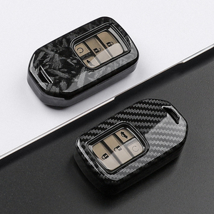 Étui de protection pour clé de voiture intelligente, <span class=keywords><strong>porte</strong></span>-clés pour <span class=keywords><strong>Honda</strong></span> Accord <span class=keywords><strong>Civic</strong></span> CRV HRV Jazz Insight Pilot Passport Ridgeline, noir transparent - Product Image 1
