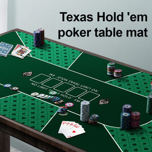 Tappetino <span class=keywords><strong>da</strong></span> blackjack pieghevole antiscivolo, adatto per otto giocatori, tappetino <span class=keywords><strong>da</strong></span> tavolo <span class=keywords><strong>da</strong></span> casinò Texas Hold'em - Product Image 1