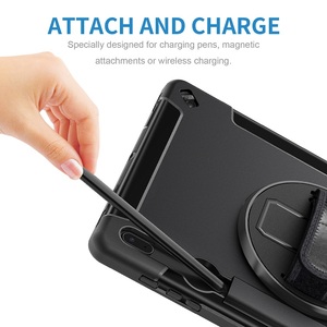 เคสแท็บเล็ตพร้อมขาตั้งหมุนได้ 360 องศา ช่องใส่ปากกา สายคล้องข้อมือแบบไม่แตกหัก สำหรับ Samsung <span class=keywords><strong>Tab</strong></span> <span class=keywords><strong>S7</strong></span> <span class=keywords><strong>FE</strong></span> 12.4 นิ้ว รุ่น <span class=keywords><strong>SM</strong></span>-T733 <span class=keywords><strong>SM</strong></span>-<span class=keywords><strong>T735</strong></span> - Product Image 2